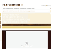 Tablet Screenshot of platzhirsch.de